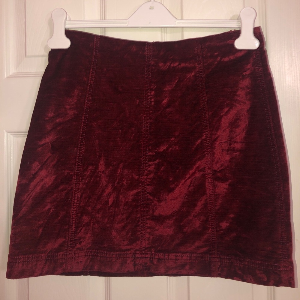 Modern Femme Velvet Mini Skirt